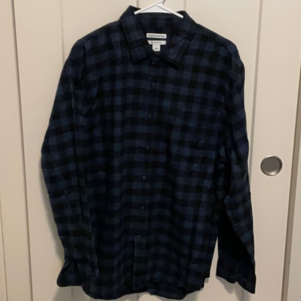 Amazon Essentials Blue and Black Flannel